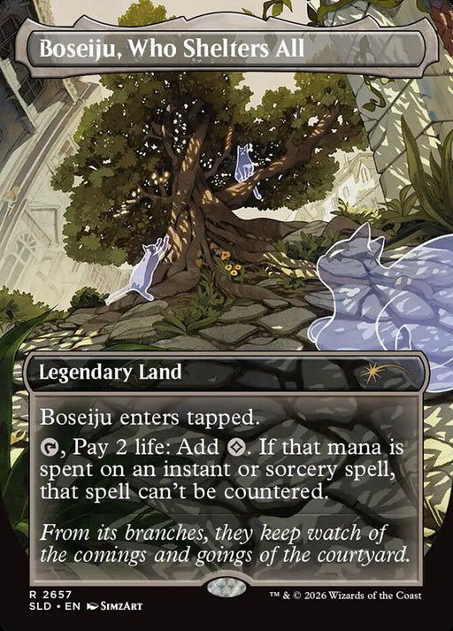 Boseiju, Who Shelters All - Borderless - Inverted - Legendary (Foil)