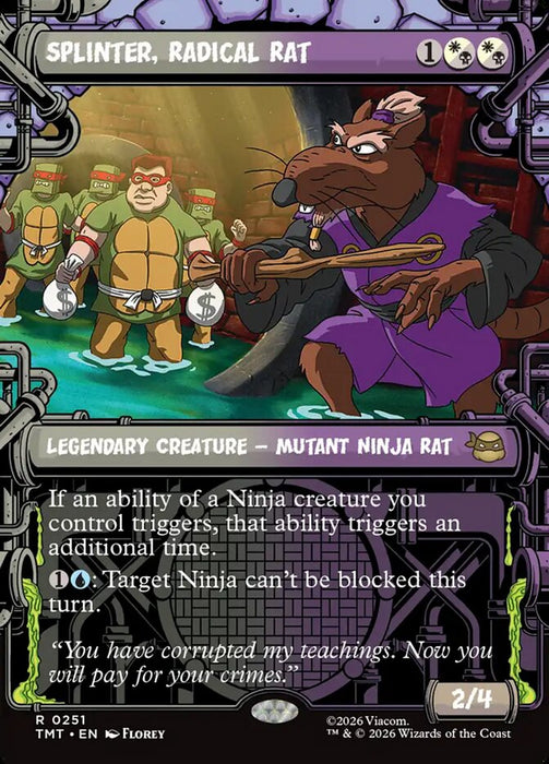 Splinter, Radical Rat - Borderless - Inverted - Legendary - Showcase (Foil)