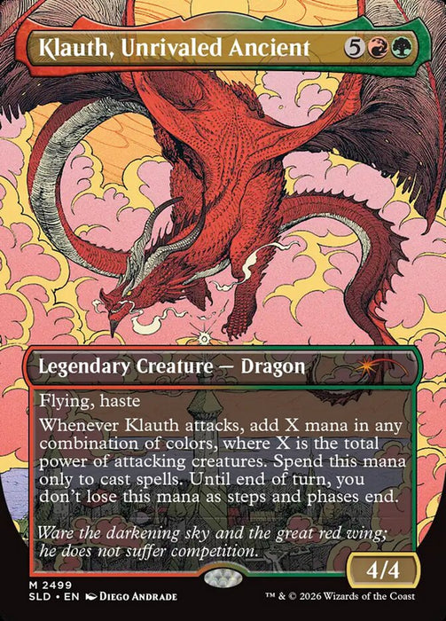 Klauth, Unrivaled Ancient - Borderless - Full Art - Inverted - Legendary