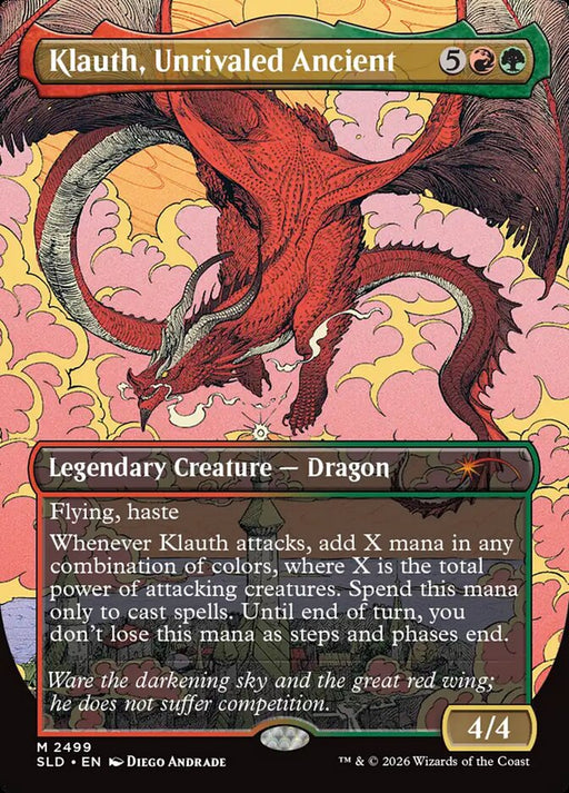 Klauth, Unrivaled Ancient - Borderless - Full Art - Inverted - Legendary (Foil)