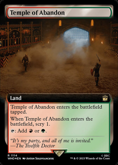 Temple of Abandon - Extended Art - Surge Foil (Foil)
