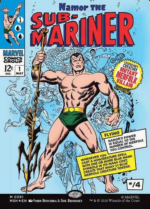 Namor the Sub-Mariner - Legendary - Showcase (Foil)
