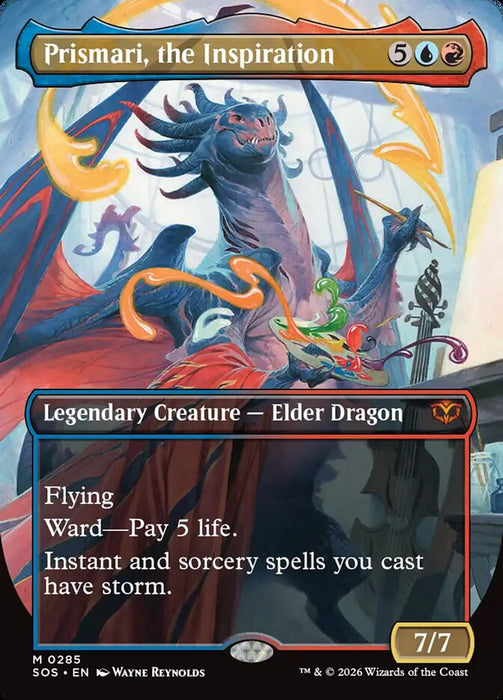 Prismari, the Inspiration - Borderless - Full Art - Inverted - Legendary (Foil)