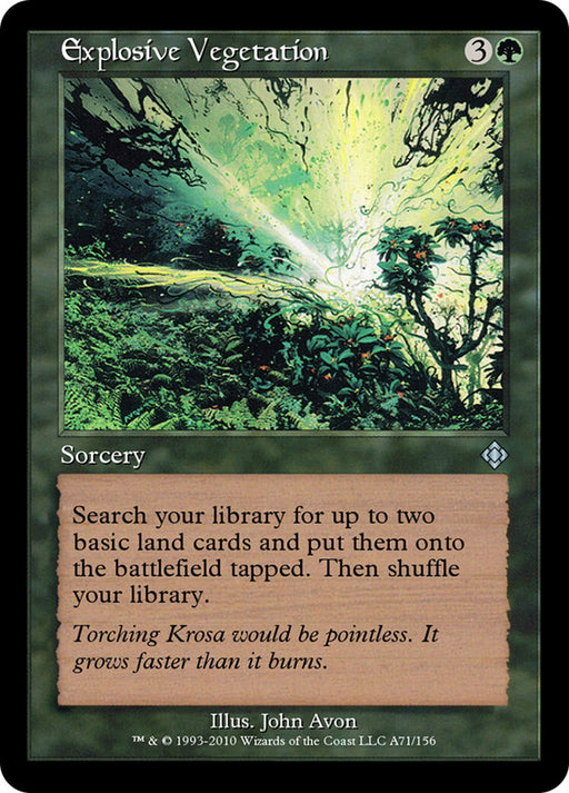 Explosive Vegetation - Retro Frame