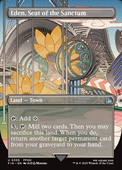 Eden, Seat of the Sanctum - Borderless - Full Art - Inverted