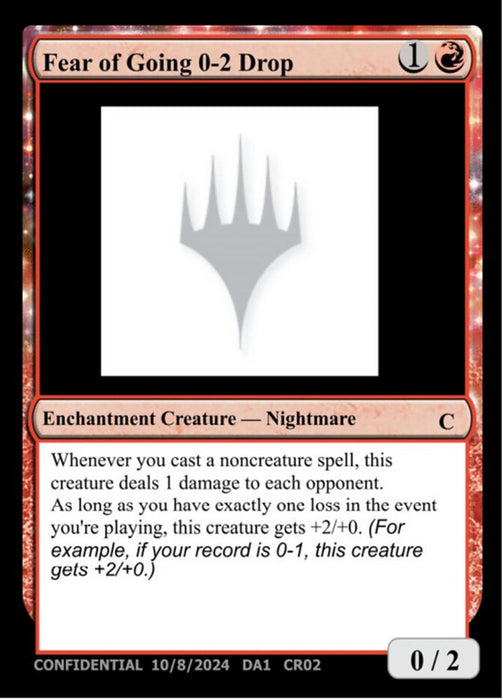 Fear of Going 0-2 Drop - Enchantment