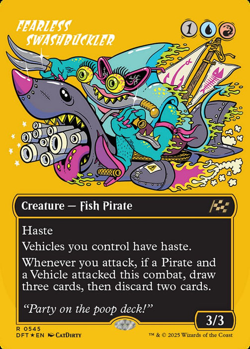 Fearless Swashbuckler - Borderless - Inverted (Foil)