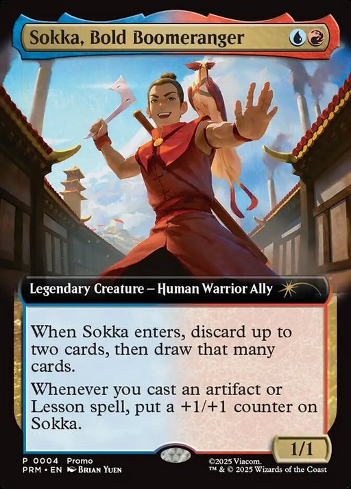Sokka, Bold Boomeranger - Extended Art - Legendary (Foil)