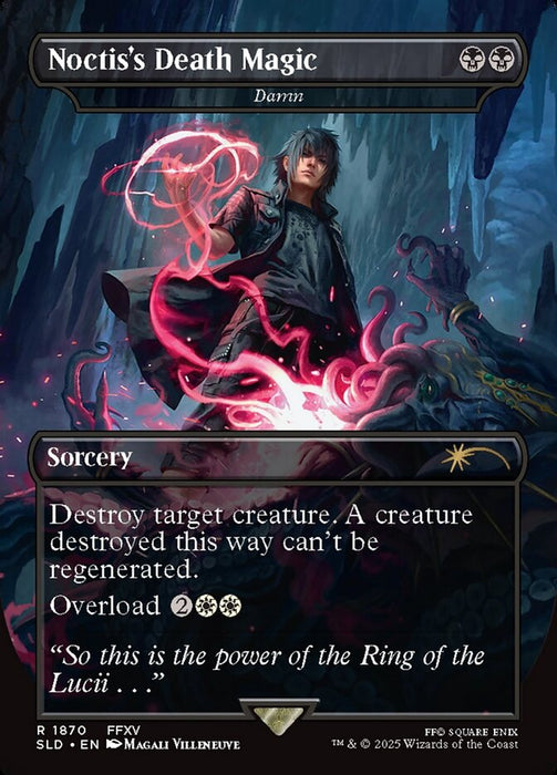 Noctis's Death Magic - Damn - Borderless - Full Art - Inverted (Foil)