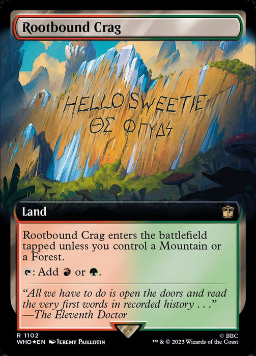 Rootbound Crag - Extended Art - Surge Foil (Foil)