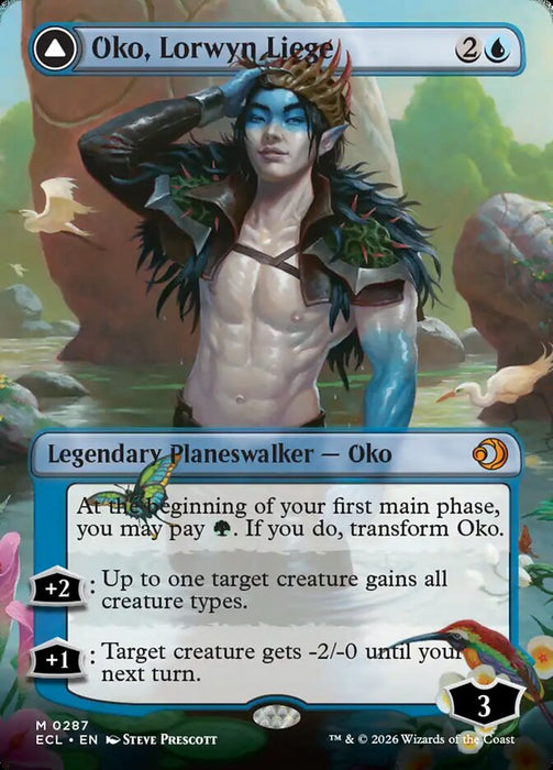 Oko, Lorwyn Liege // Oko, Shadowmoor Scion - Borderless - Full Art - Inverted (Foil)