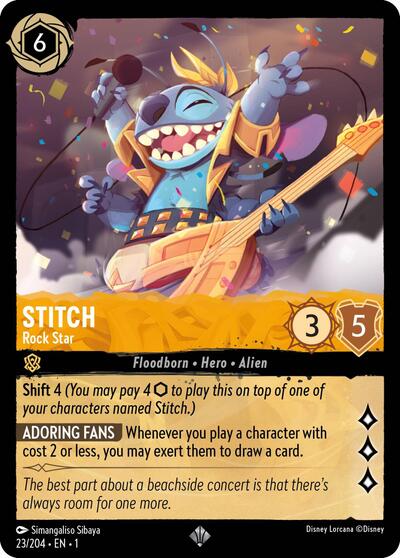 Stitch - Rock Star - Foil
