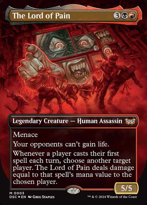 The Lord of Pain - Borderless - Full Art - Inverted - Legendary