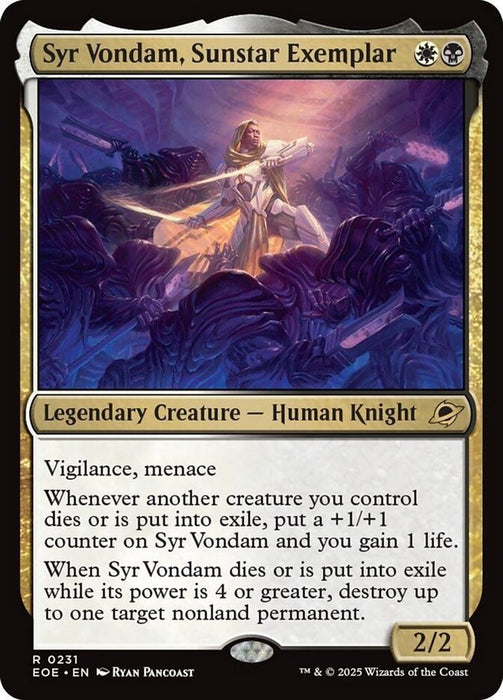 Syr Vondam, Sunstar Exemplar - Legendary (Foil)