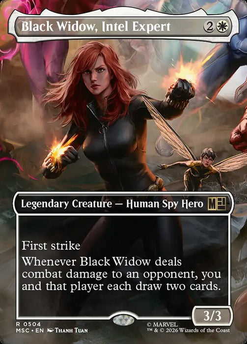 Black Widow, Intel Expert - Borderless - Inverted - Legendary