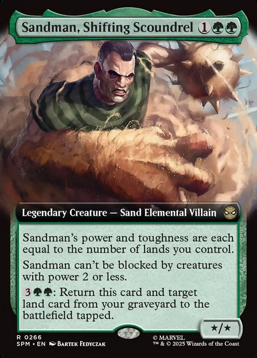 Sandman, Shifting Scoundrel - Extended Art - Legendary