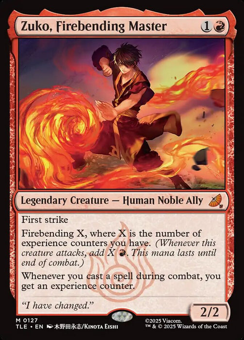 Zuko, Firebending Master - Legendary
