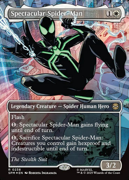 Spectacular Spider-Man - Borderless - Full Art - Inverted - Legendary - Textured (Foil)
