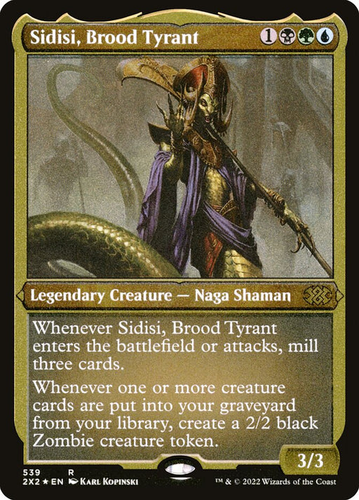 Sidisi, Brood Tyrant - Etched - Inverted - Legendary - Etched (Foil)