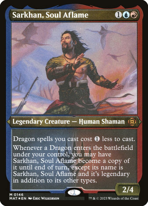 Sarkhan, Soul Aflame - Etched - Inverted - Legendary - Etched (Foil)