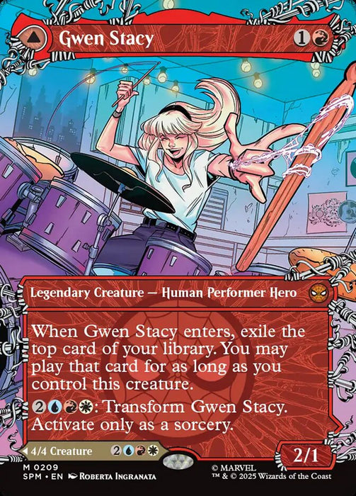 Gwen Stacy // Ghost-Spider - Borderless - Full Art - Inverted - Legendary - Showcase