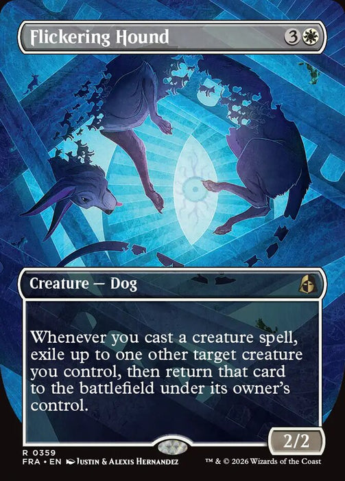 Flickering Hound - Borderless