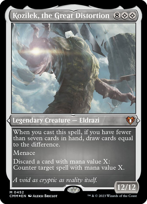 Kozilek, the Great Distortion - Etched - Inverted - Legendary - Etched (Foil)