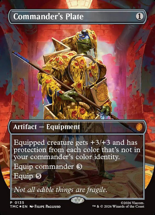 Commander's Plate - Borderless - Full Art - Inverted