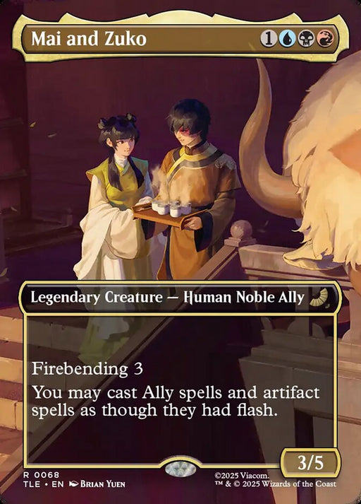 Mai and Zuko - Borderless - Full Art - Inverted - Legendary
