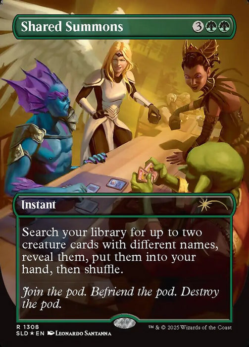 Shared Summons - Borderless - Full Art - Inverted (Foil)