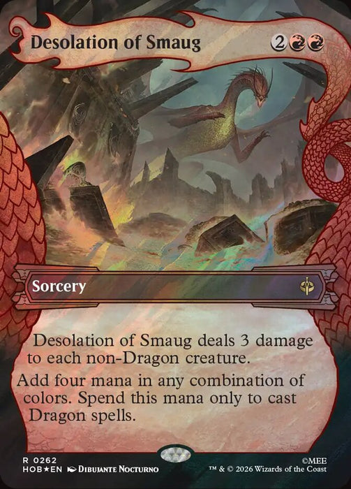 Desolation of Smaug - Borderless - Showcase - Surge Foil (Foil)