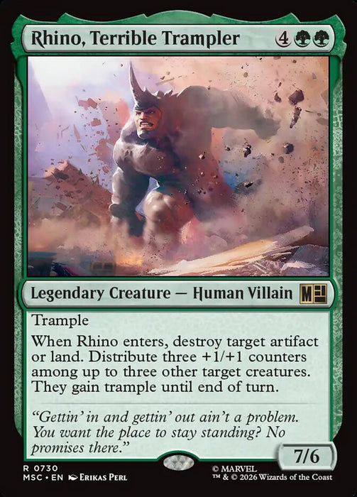 Rhino, Terrible Trampler - Legendary (Foil)
