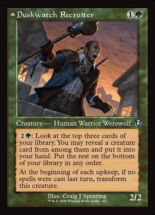 Duskwatch Recruiter // Krallenhorde Howler - Retro Frame (Foil)