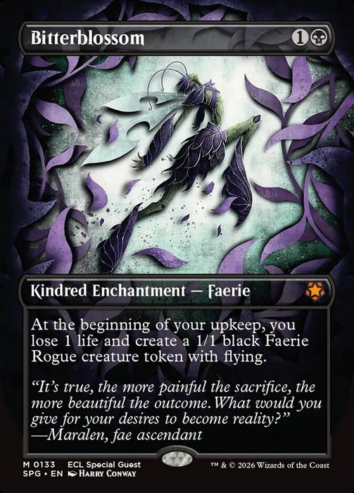 Bitterblossom - Borderless - Enchantment - Inverted