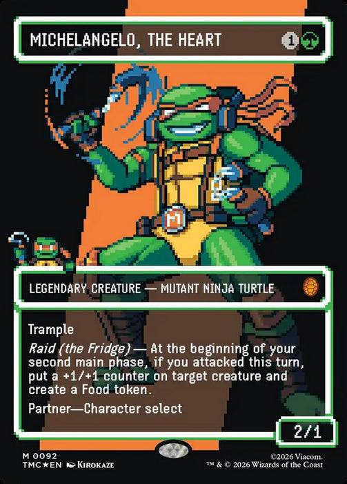 Michelangelo, the Heart - Borderless - Full Art - Legendary (Foil)