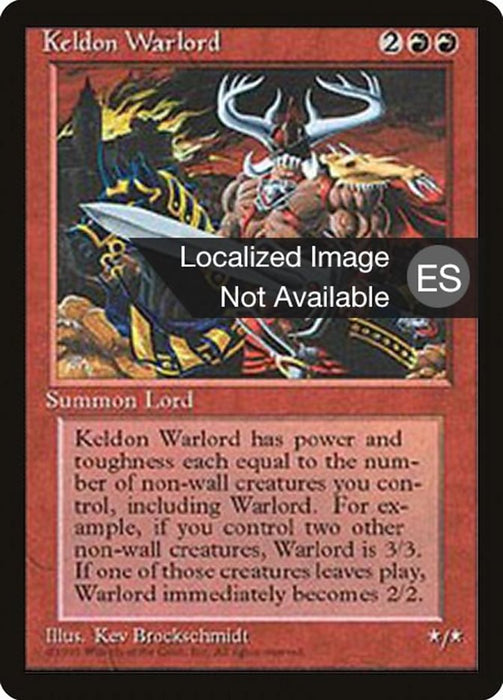 Señor guerrero de Keldon - Keldon Warlord
