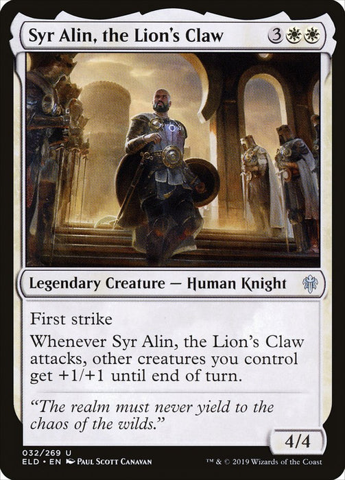Syr Alin, the Lion's Claw - Legendary