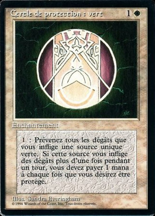 Cercle de protection : vert - Circle of Protection: Green