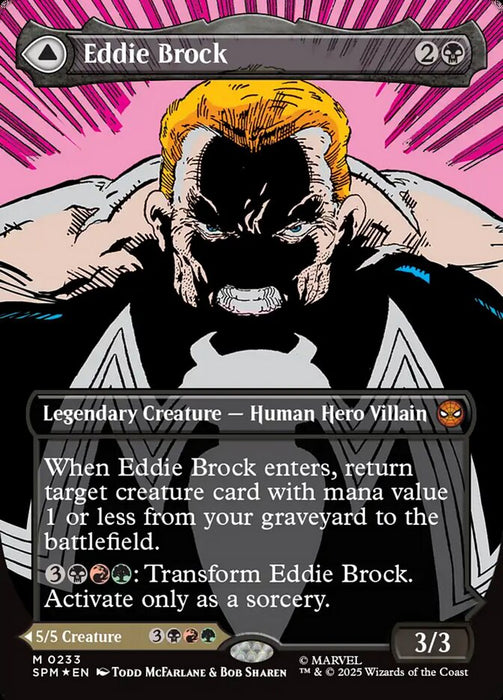 Eddie Brock // Venom, Lethal Protector - Borderless - Full Art - Inverted - Legendary (Foil)