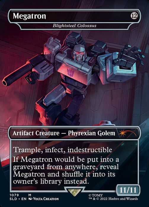 Megatron // Megatron - Blightsteel Colossus // Blightsteel Colossus - Borderless - Full Art (Foil)