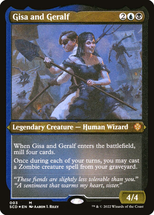 Gisa and Geralf - Etched - Inverted - Legendary - Etched (Foil)