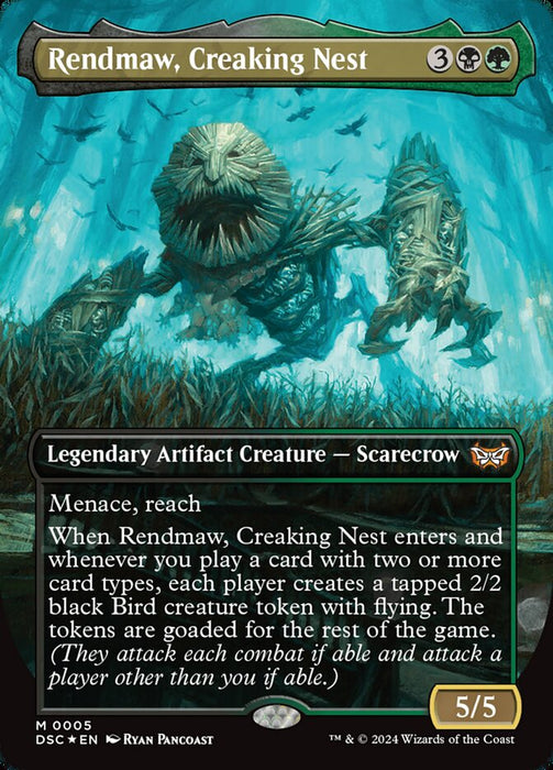 Rendmaw, Creaking Nest - Borderless - Full Art - Inverted - Legendary