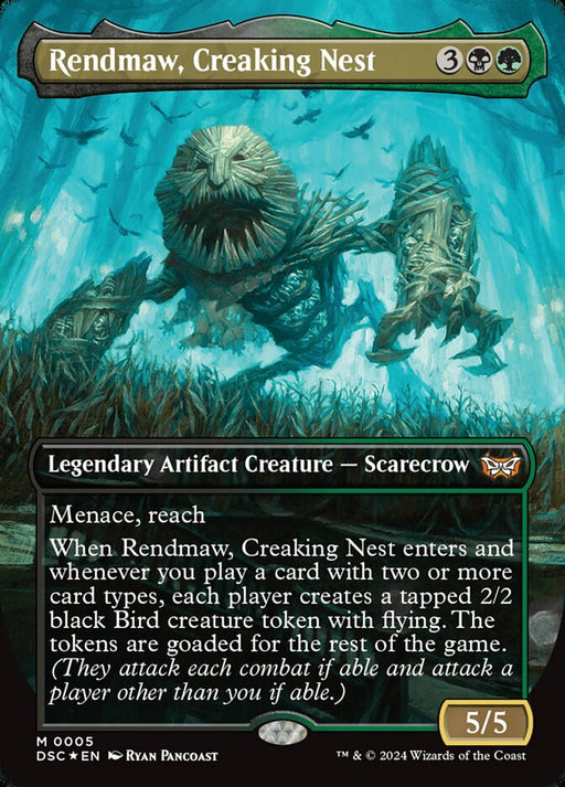 Rendmaw, Creaking Nest - Borderless - Full Art - Inverted - Legendary