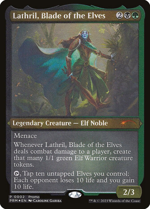 Lathril, Blade of the Elves - Etched - Inverted - Legendary - Etched (Foil)
