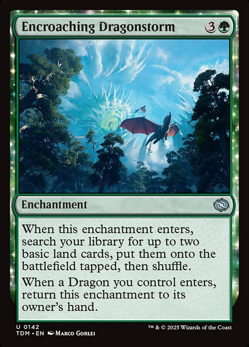 Encroaching Dragonstorm - Enchantment (Foil)