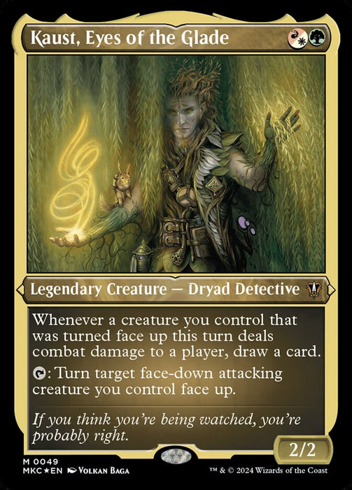 Kaust, Eyes of the Glade - Etched - Inverted - Legendary - Etched (Foil)