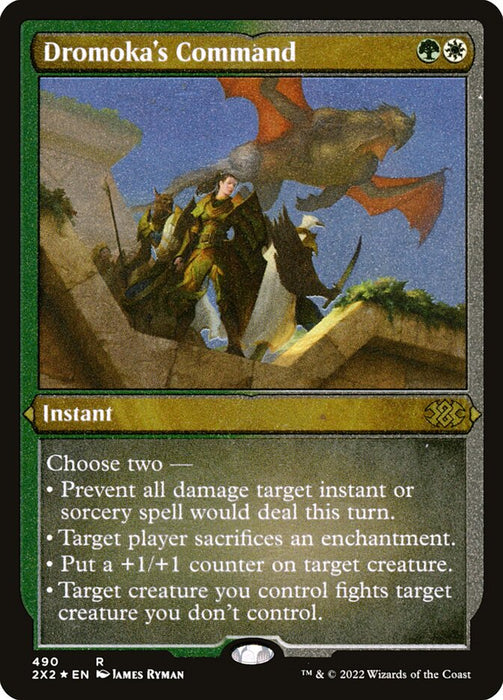 Dromoka's Command - Etched - Inverted - Etched (Foil)