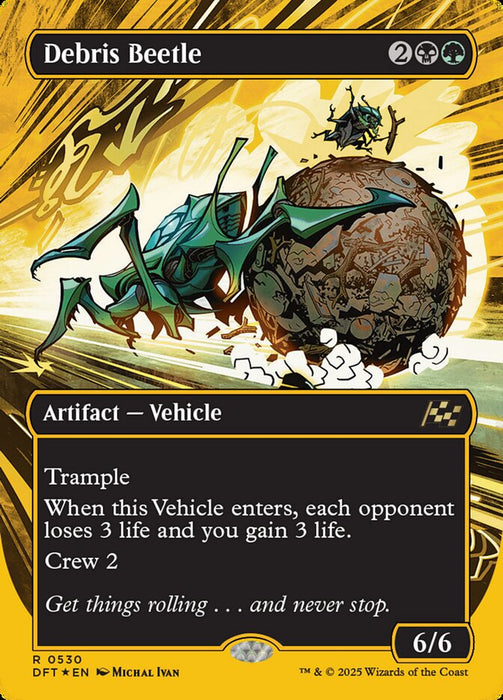 Debris Beetle - Borderless - Inverted (Foil)