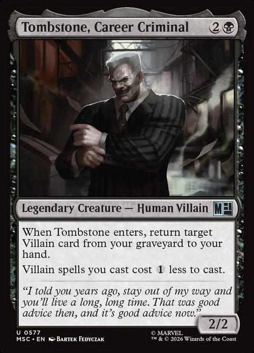 Tombstone, Career Criminal - Legendary (Foil)