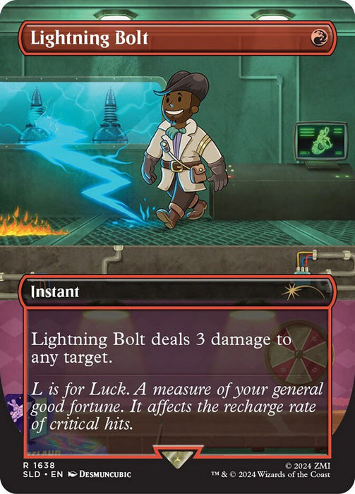 Lightning Bolt - Borderless - Full Art - Inverted